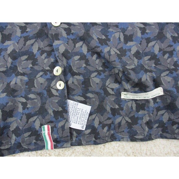 Tintoria Mattei 954 Shirt Mens 44 17.5 Extra Large XL Slim Floral Graphic Print - Picture 5 of 13